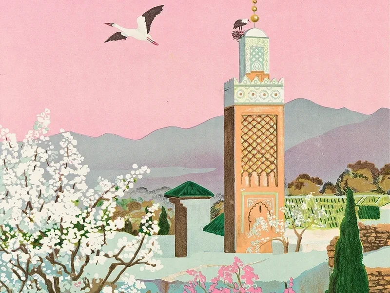 1878-Léon Carré - Affiche publicitaire PLM, Tlemcen 1929